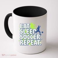 Eat Sleep Soccer Repeat Gift Coffee Mug thumb 0