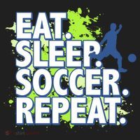 Eat Sleep Soccer Repeat Gift Hat thumb 2