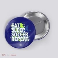 Eat Sleep Soccer Repeat Gift Button thumb 0