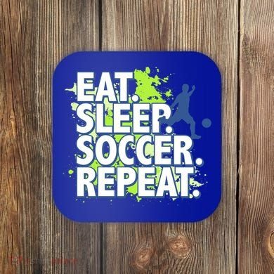 Eat Sleep Soccer Repeat Gift Coaster