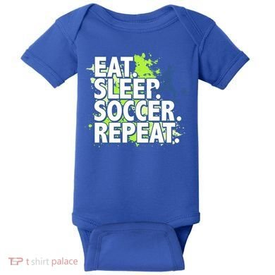 Eat Sleep Soccer Repeat Gift Baby Bodysuit