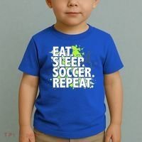 Eat Sleep Soccer Repeat Gift Toddler T-Shirt thumb 2