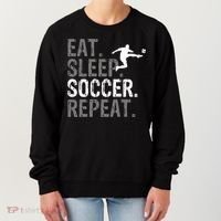 Eat Sleep Soccer Repeat Soccer Graphic Women's Sweatshirt thumb 0