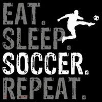 Eat Sleep Soccer Repeat Soccer Graphic Sweatshirt thumb 3