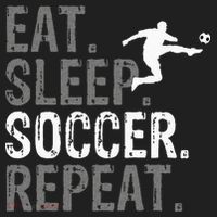 Eat Sleep Soccer Repeat Soccer Graphic Beanie thumb 2