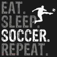 Eat Sleep Soccer Repeat Soccer Graphic Polo thumb 3