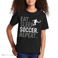 Eat Sleep Soccer Repeat Soccer Graphic Kids T-Shirt thumb 2