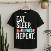 Eat Sleep Scrapbook Repeat Scrapbooker Scrapbooking Lover T-Shirt thumb 2