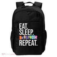Eat Sleep Scrapbook Repeat Scrapbooker Scrapbooking Lover Backpack thumb 0