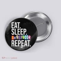 Eat Sleep Scrapbook Repeat Scrapbooker Scrapbooking Lover Button thumb 0