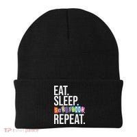 Eat Sleep Scrapbook Repeat Scrapbooker Scrapbooking Lover Beanie thumb 0