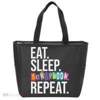 Eat Sleep Scrapbook Repeat Scrapbooker Scrapbooking Lover Tote Bag thumb 0