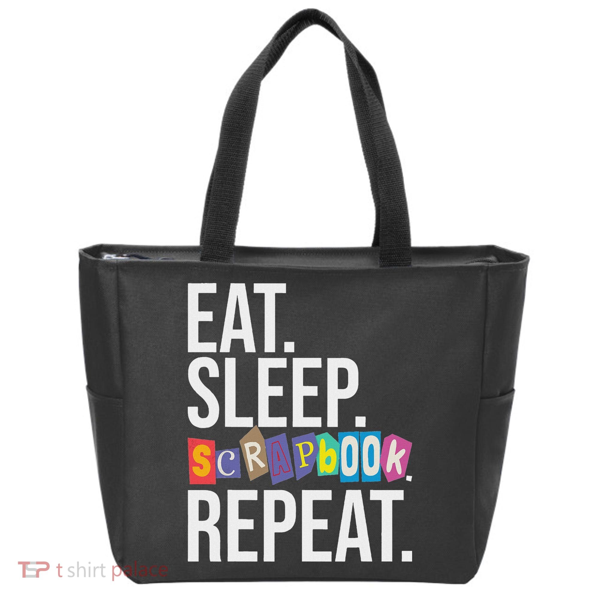 Eat Sleep Scrapbook Repeat Scrapbooker Scrapbooking Lover Tote Bag