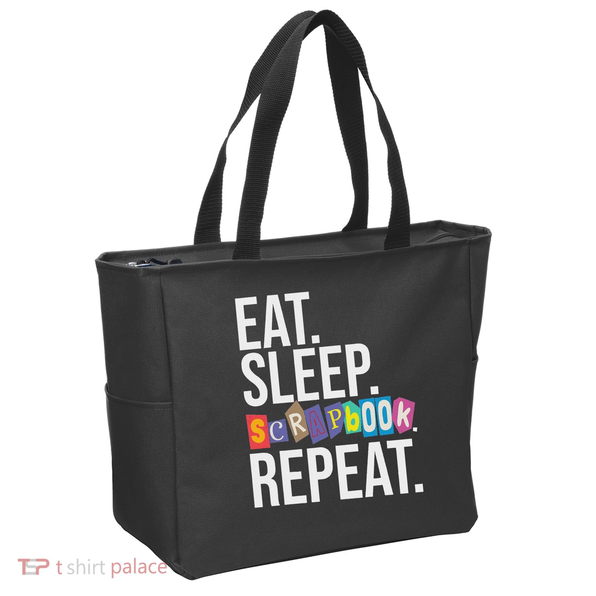 Eat Sleep Scrapbook Repeat Scrapbooker Scrapbooking Lover Tote Bag
