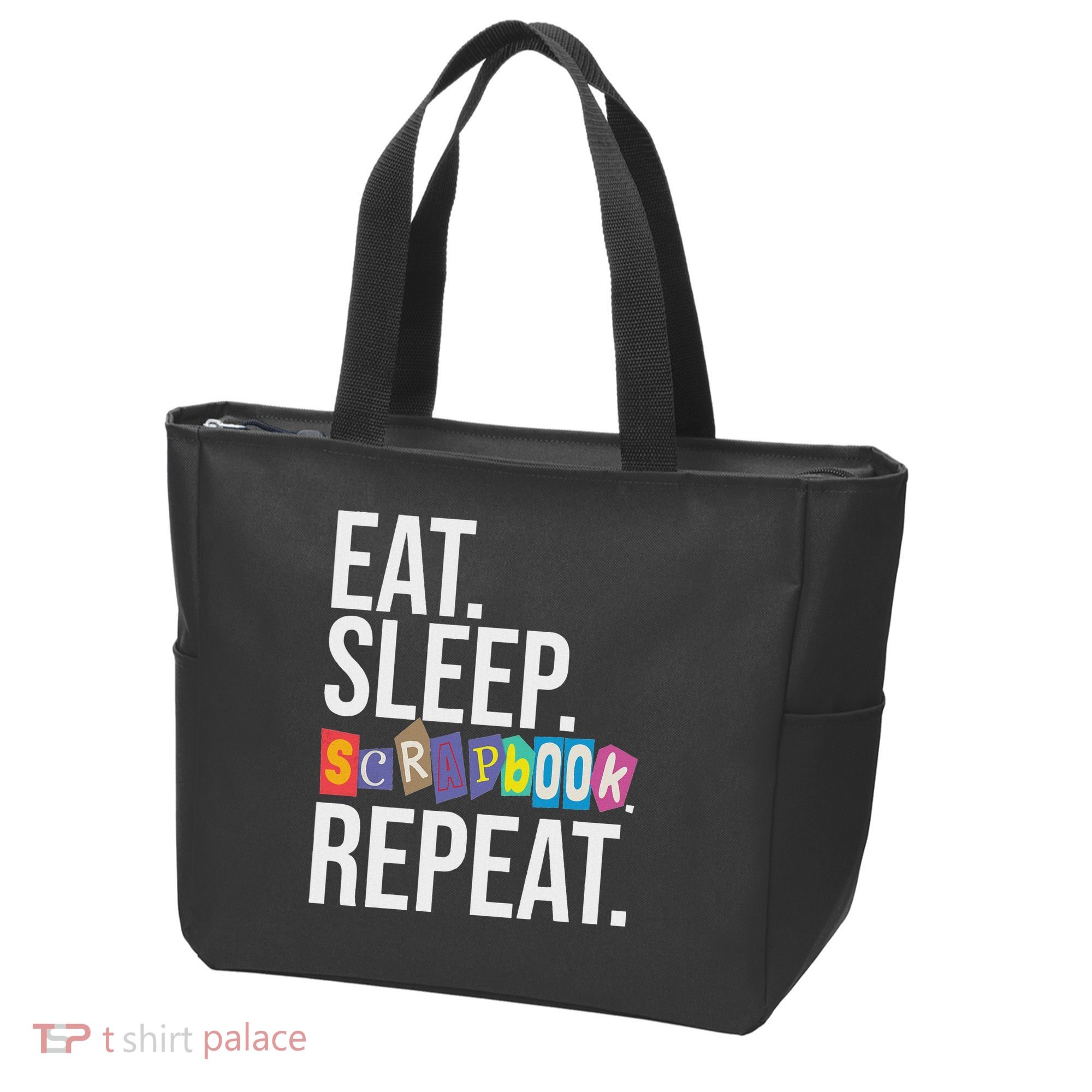 Eat Sleep Scrapbook Repeat Scrapbooker Scrapbooking Lover Tote Bag