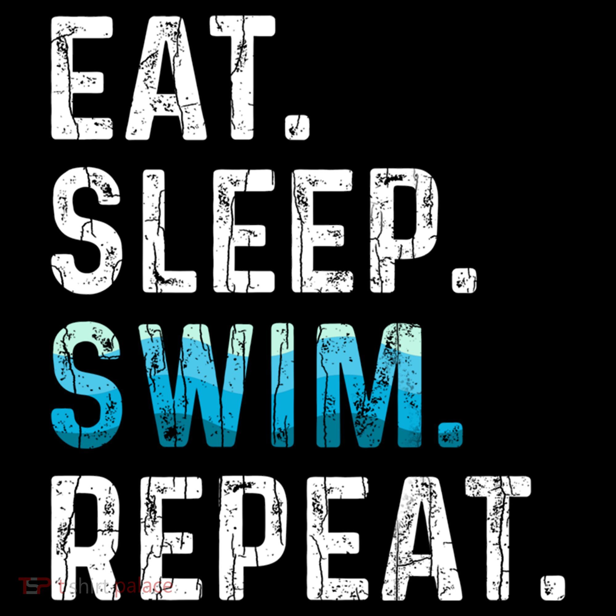 Eat Sleep Swim Repeat Funny Swimmer Swimming Player Graphic Gift Women's Hoodie