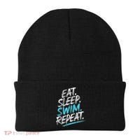Eat Sleep Swim Repeat Swimming Beanie thumb 0