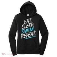 Eat Sleep Swim Repeat Swimming Women's Hoodie thumb 0