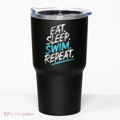 Eat Sleep Swim Repeat Swimming Tumbler
