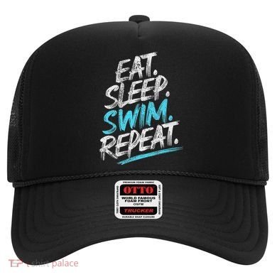 Eat Sleep Swim Repeat Swimming Hat
