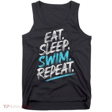 Eat Sleep Swim Repeat Swimming Tank Top