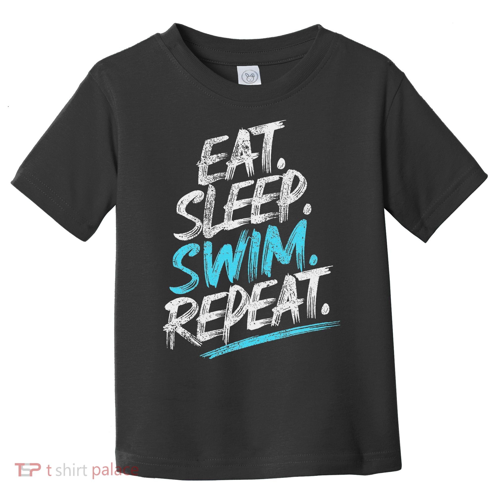 Eat Sleep Swim Repeat Swimming Toddler T-Shirt