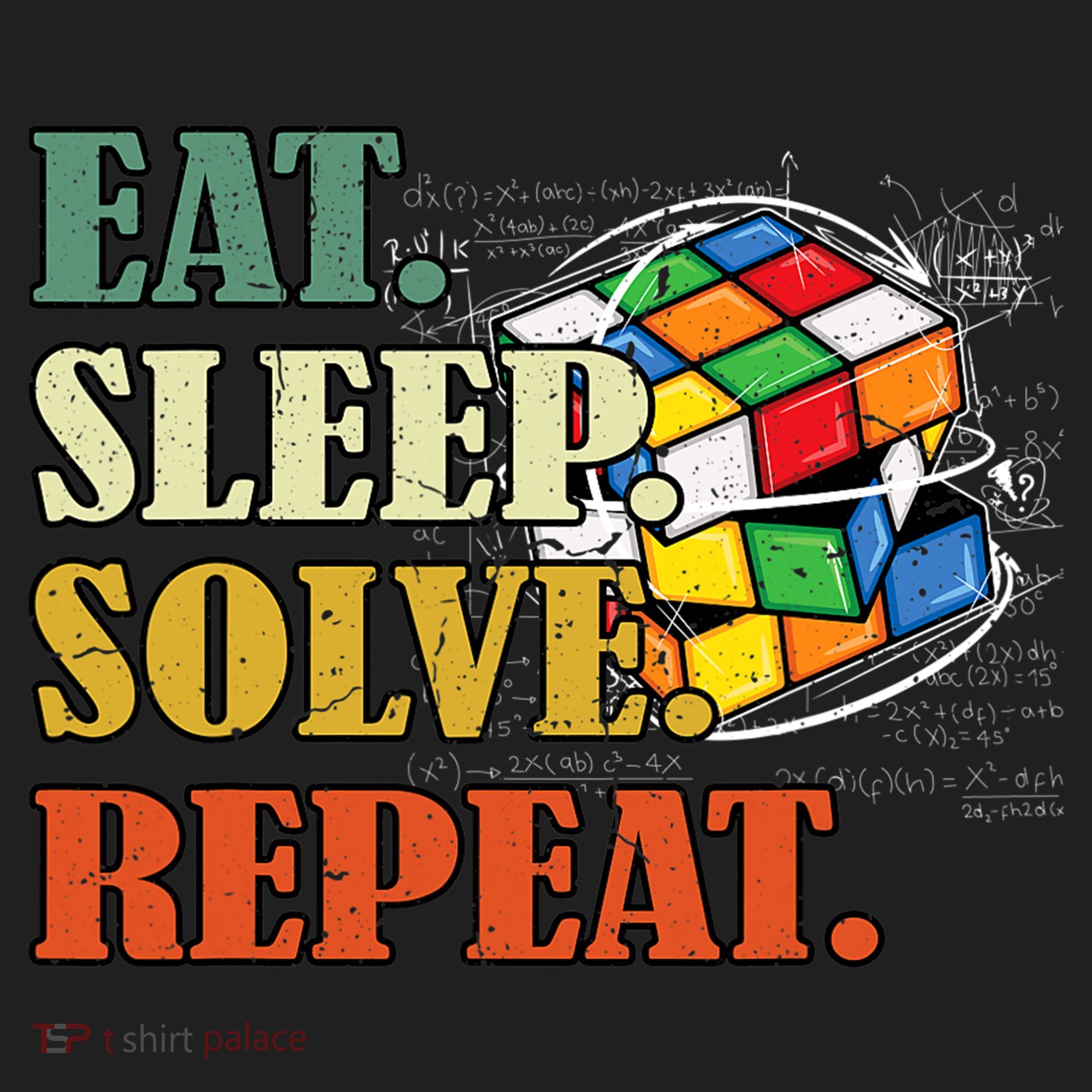 Eat Sleep Solve Repeat Math Speed Cubing Puzzle Lover Cube Women's Sweatshirt