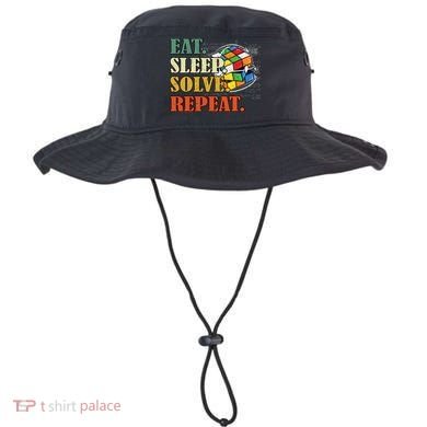 Eat Sleep Solve Repeat Math Speed Cubing Puzzle Lover Cube Bucket Hat