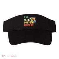 Eat Sleep Solve Repeat Math Speed Cubing Puzzle Lover Cube Visor thumb 0