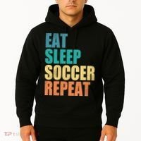 Eat Sleep Soccer Repeat Hoodie thumb 2
