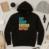 Eat Sleep Soccer Repeat Hoodie thumb 3
