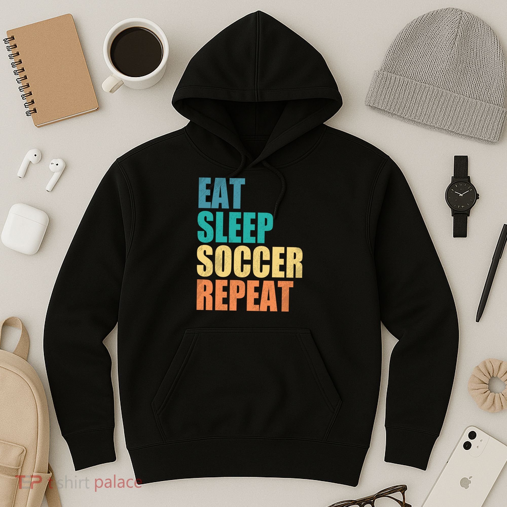 Eat Sleep Soccer Repeat Hoodie