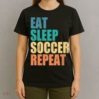 Eat Sleep Soccer Repeat T-Shirt thumb 4