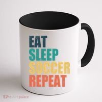 Eat Sleep Soccer Repeat Coffee Mug thumb 1