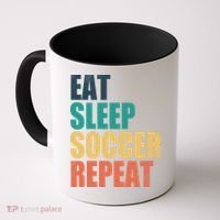 Eat Sleep Soccer Repeat Coffee Mug thumb 0