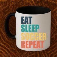 Eat Sleep Soccer Repeat Coffee Mug thumb 2