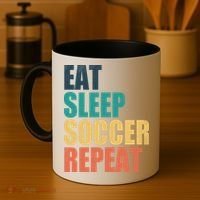 Eat Sleep Soccer Repeat Coffee Mug thumb 4