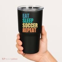 Eat Sleep Soccer Repeat Tumbler thumb 2