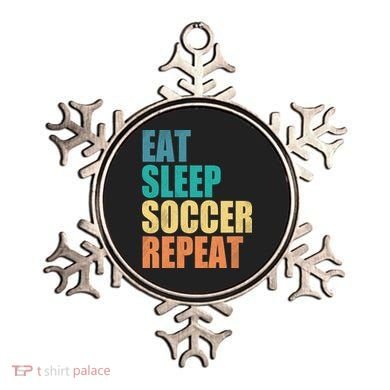 Eat Sleep Soccer Repeat Ornament
