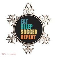 Eat Sleep Soccer Repeat Ornament thumb 0