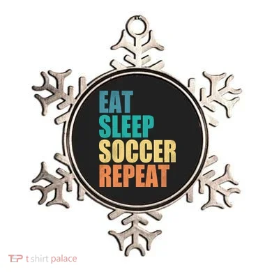 Eat Sleep Soccer Repeat Ornament
