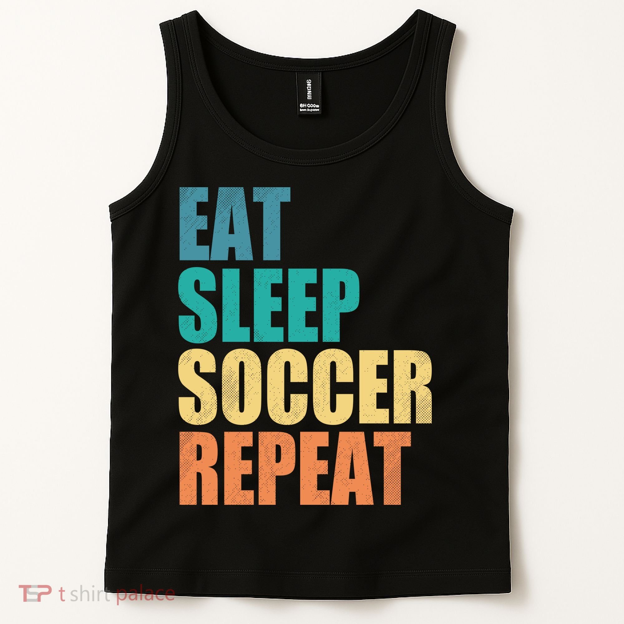 Eat Sleep Soccer Repeat Tank Top
