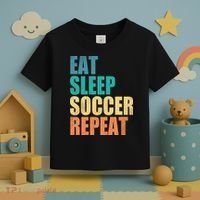 Eat Sleep Soccer Repeat Toddler T-Shirt thumb 3