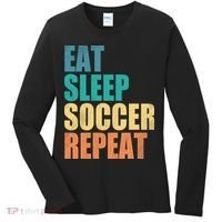 Eat Sleep Soccer Repeat Women's Long Sleeve Shirt thumb 0