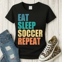 Eat Sleep Soccer Repeat Women's T-Shirt thumb 3