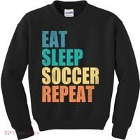 Eat Sleep Soccer Repeat Kids Sweatshirt thumb 0