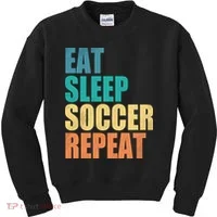 Eat Sleep Soccer Repeat Kids Sweatshirt thumb 0