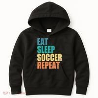 Eat Sleep Soccer Repeat Kids Hoodie thumb 0