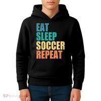 Eat Sleep Soccer Repeat Kids Hoodie thumb 4