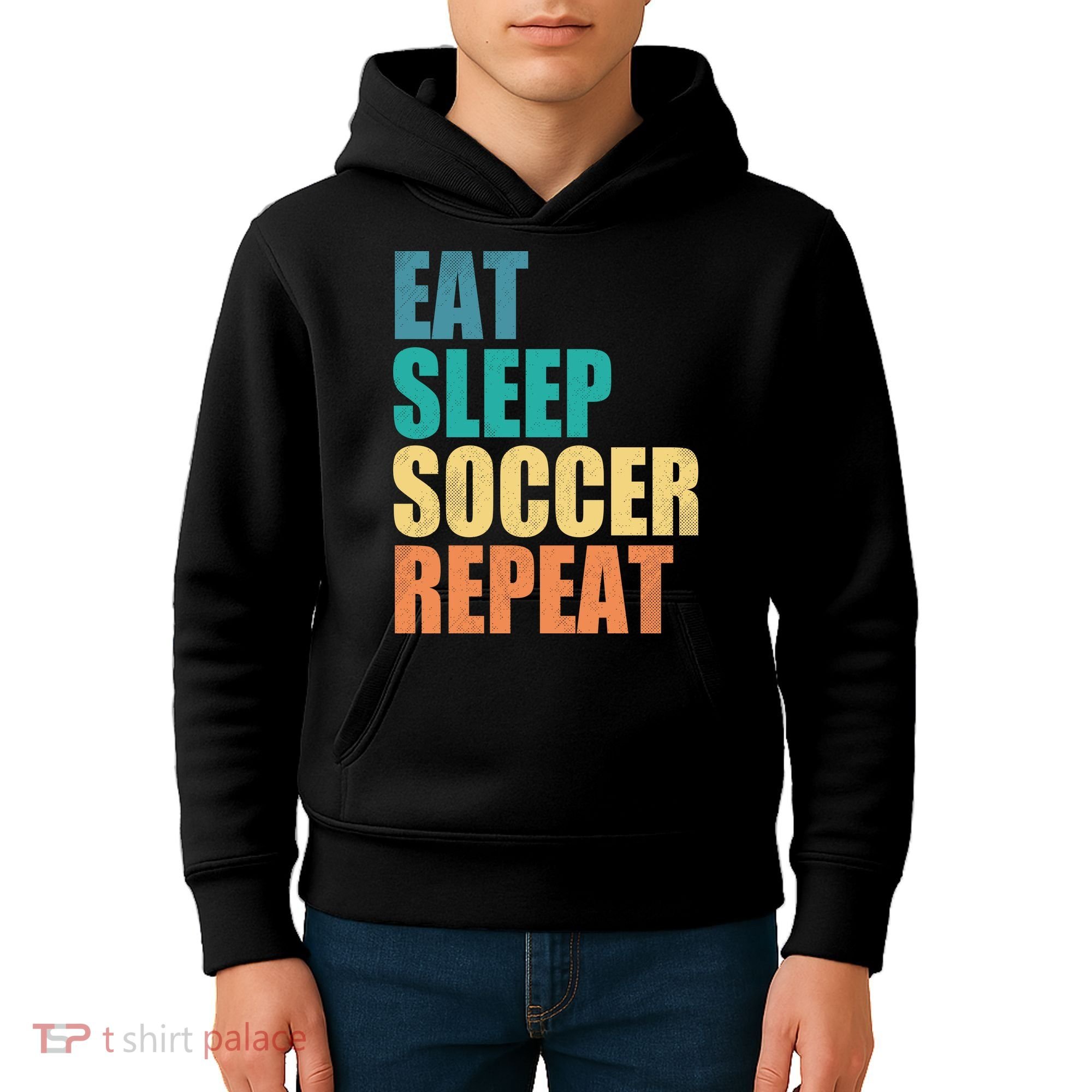 Eat Sleep Soccer Repeat Kids Hoodie